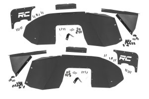 Jeep Wrangler Unlimited Front Inner Fenders - Rough Country - 3-piece construction with RC logo - '18-'25